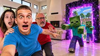 Gerçek Hayatta Evi̇me Mi̇necraft Portali Açildi 
