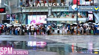 4K HDR🤩Shibuya Is Bustling Even During Obon and in the Rain! in Tokyo JP 2026