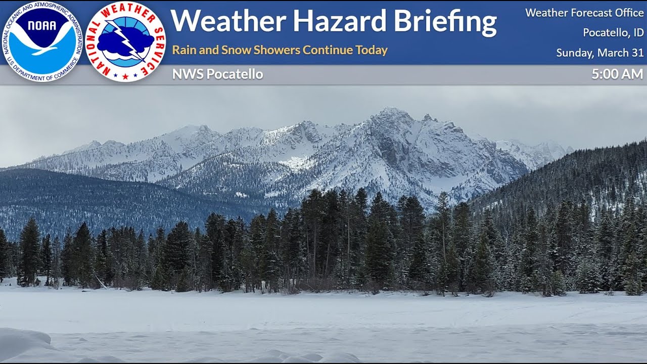 3/31/24 Hazard Briefing - Rain and Snow Showers Continue Today - YouTube