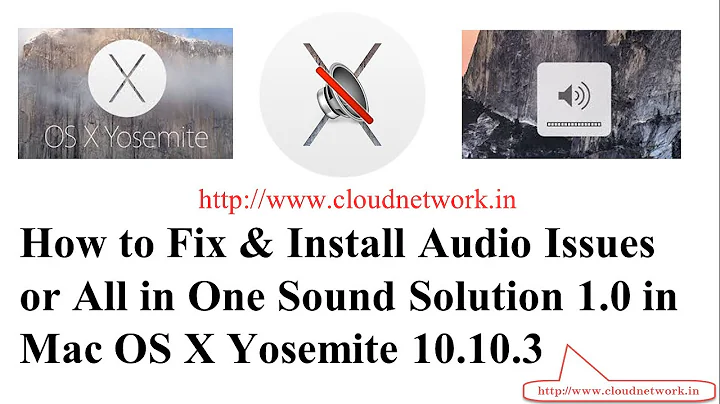 How to Fix Audio Issues or All in One Sound 1.0 on Mac OS X Yosemite 10.10.5