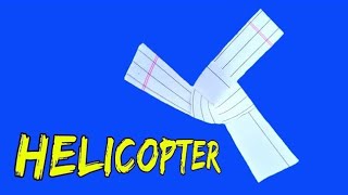 how to make flying paper helicopter | paper helicopter easy #24
