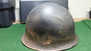 Lebanese Civil War Battle Damaged French M51Helmet Overview Lebanese Civil War Battle Damaged French M51Helmet Overview