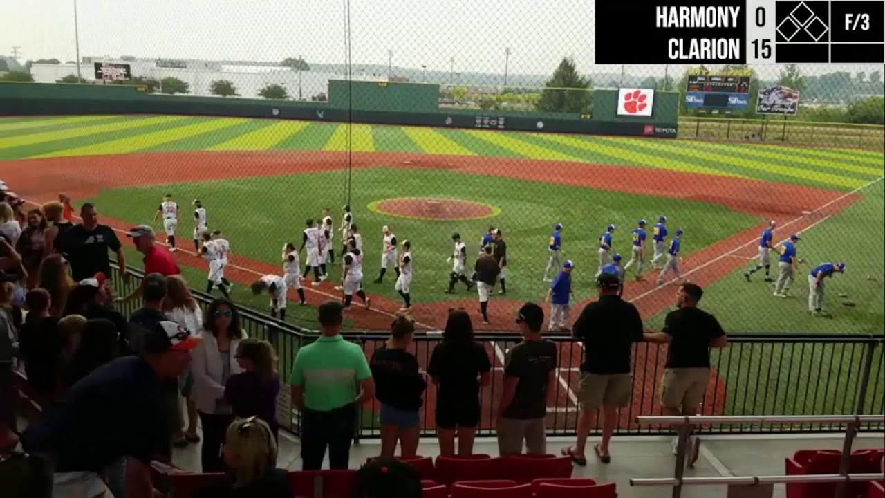 Clarion vs. Harmony PIAA Class 1A First Round Baseball YouTube