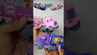 Color mixing tralalero tralala pixarcar-shaped mixed with orcalero orcala car-shaped clay pixar 🚚 17