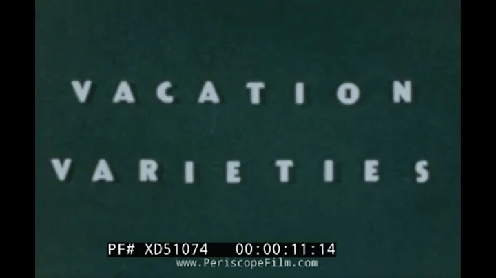 "VACATION VARIETIES" 1950s TRIP TO RESORTS IN CALI...
