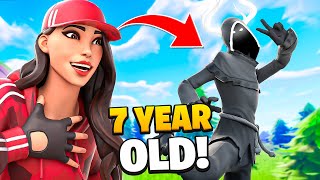 I met the CUTEST 7 YR OLD on FORTNITE 🥰