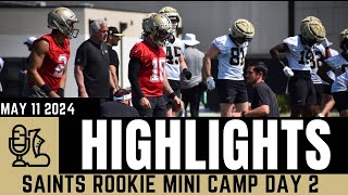 SAINTS ROOKIE MINI CAMP HIGHLIGHTS | SPENCER RATTLER, TALIESE FUAGA