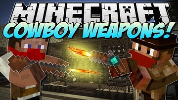 Minecraft | COWBOY WEAPONS! (Flintlock Weapons Mod!) | Mod Showcase [1.5.2]