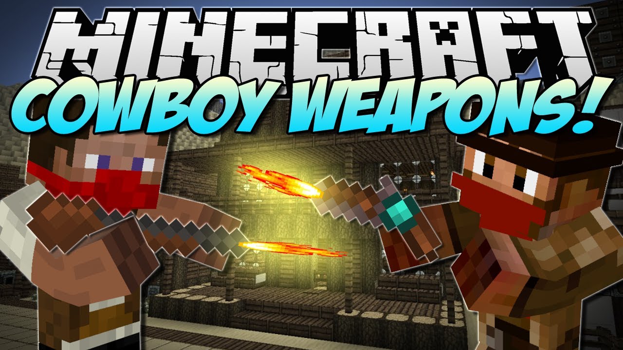 Minecraft  COWBOY WEAPONS! (Flintlock Weapons Mod!)  Mod 