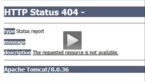 HTTP Status 404 error