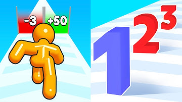 Satisfying Mobile Games Play 9999 Tiktok Games Number Master VS Tall Man Run
