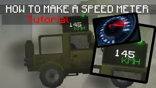 TUTORIAL | HOW TO MAKE A SPEED METER MELON PLAYGROUND | MELON SANDBOX