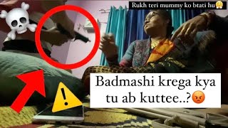Fake gun prank on NANI G😭😭|Bhayankar hui Kutai 😭❌|RAKSHITVLOGS❤️|