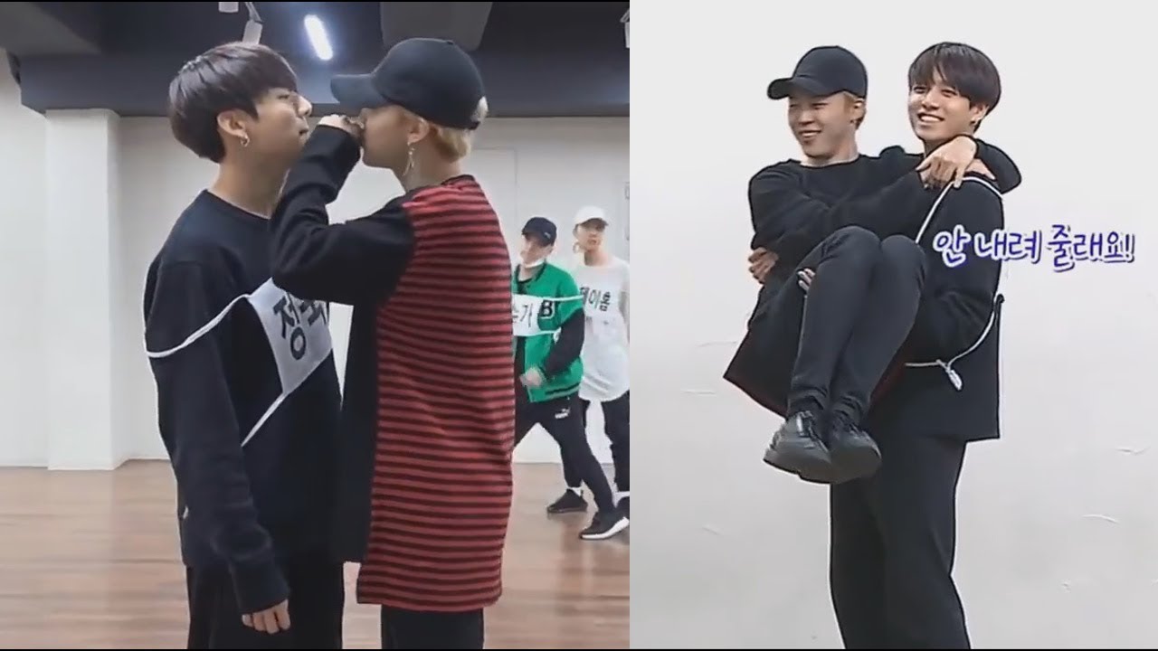 JIMIN and JUNGKOOK (지민 & 정국 BTS) Cute Moments - YouTube