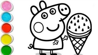 Peppa Pig Coloring Pages for Kids | How to Color Peppa Pig Family
