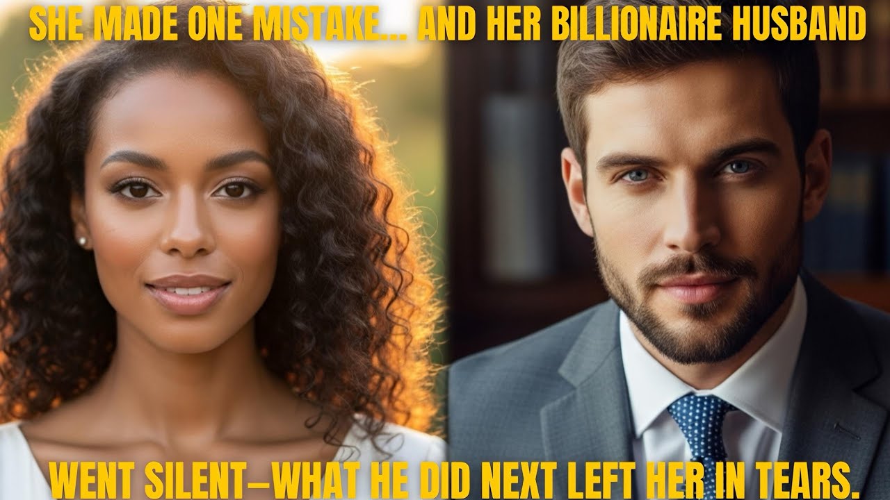 “She Made One Mistake..And Her Billionaire Husband Went Silent—What He Did Next Left Her In Tears.