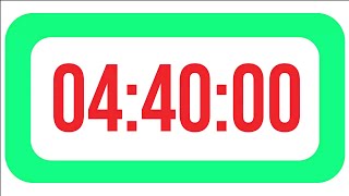 280 Minutes 04 40 HoursCountdown  Timer Clock with Alarm Sound⏰🔔
