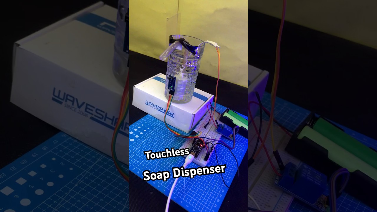 Pump Starts When You Get Close! No Hands Needed #shorts #arduino #arduinoproject