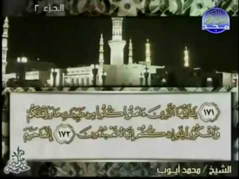 الختمة المرتلة للشيخ محمد أيوب الجزء الثاني 2 قناة المجد للقرآن الكريم