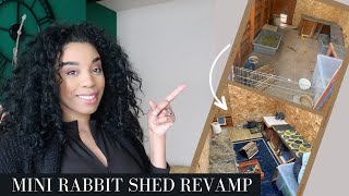 RABBIT SHED MINI MAKEOVER | Replacing the flooring
