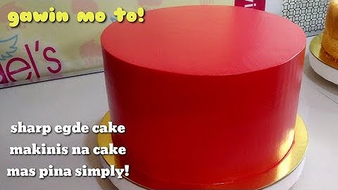Sharp edge and Cake smoothing easy techniques! boiled icing! || Angel BakingwithMommy