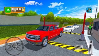 قيادة سيارة احمر بيك اب العاب سيارات - سيارات - - لعبة اندرويد Truck Driver: Depot Parking Simulator