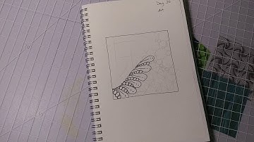 Easy Zentangle Pattern Tutorial with One Zentangle a Day - Day 20