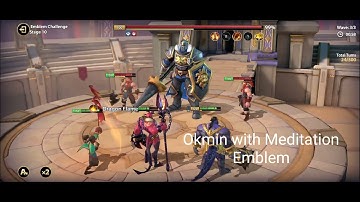 Infinite Magicraid - Okmin With and Without Meditation Emblem Comparison