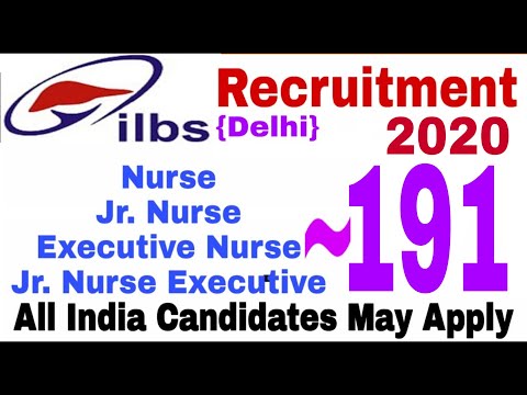 ILBS Staff Nurse Recruitment 2020 | ilbs delhi | ilbs nursing vacancy | Nursing trends |