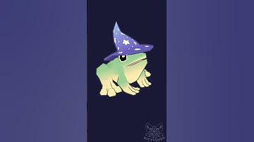 Wizard Guacamole Frog #3d #lowpoly #frog #wizard