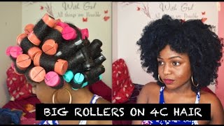 Big Rollers on 4C Hair - Black Hair Information