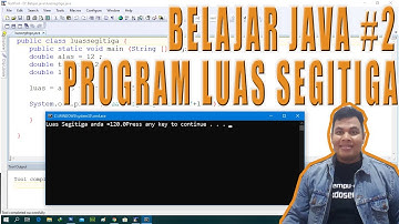 BELAJAR JAVA#2 :  MEMBUAT PROGRAM LUAS SEGITIGA JAVA DENGAN TEXTPAD