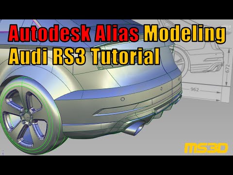 Autodesk Alias FREE Tutorial | Chapter 1 | Audi RS3 Course | MS3D