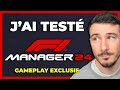 Jai test f1 manager 2024  gameplay de la cration dcurie et pannes moteurs 