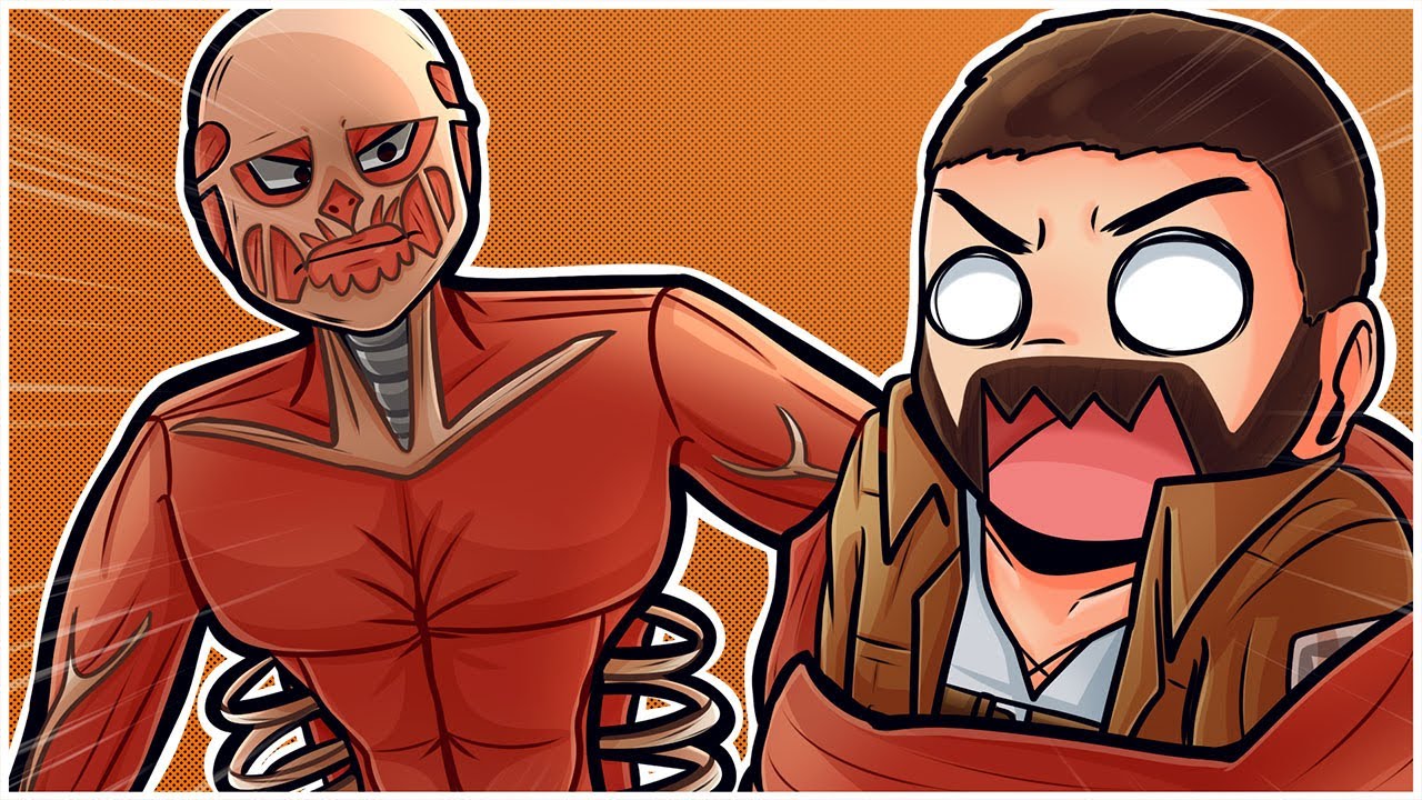 HUGE Colossal Titan VS  Eren Mcgregor (Gmod: RP Attack On Titan)