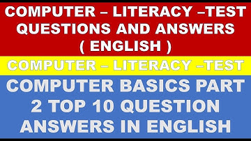 COMPUTER LITERACY TEST PART 2 MCQ QUESTION ANSWERS IN ENGLISH