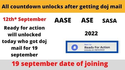 All countdown unlocks after getting date of joining mail || countdown to accenture || 2022  ||