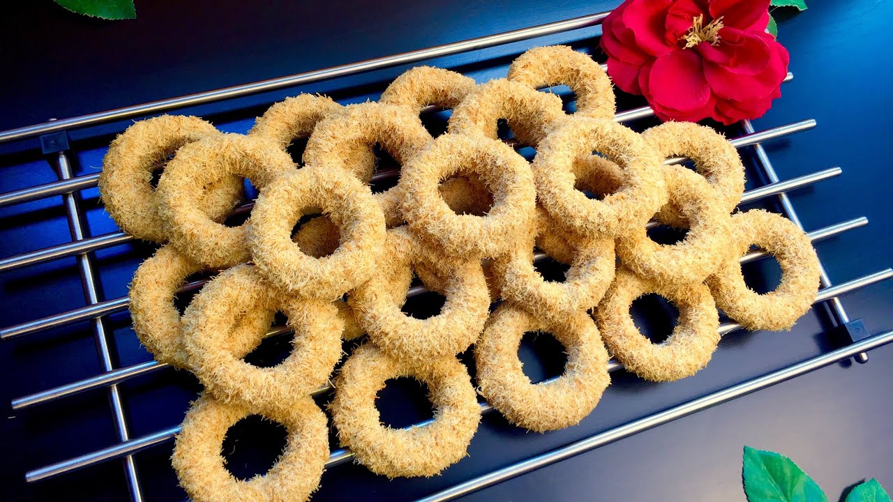 كعك الكنافة الليبي بقوام و طعم راائع 😋 / حلويات ليبية  #وصفات_هنو_henno_recipes