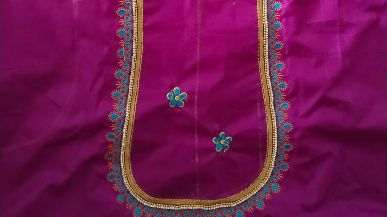 usha janome 550e computer embroidery work new one design 🥰🤗 - YouTube