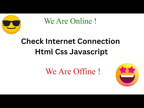 Check Internet Connection Using JavaScript | Day 38 Off 100 Day Project Series | Online 🔴 Offline