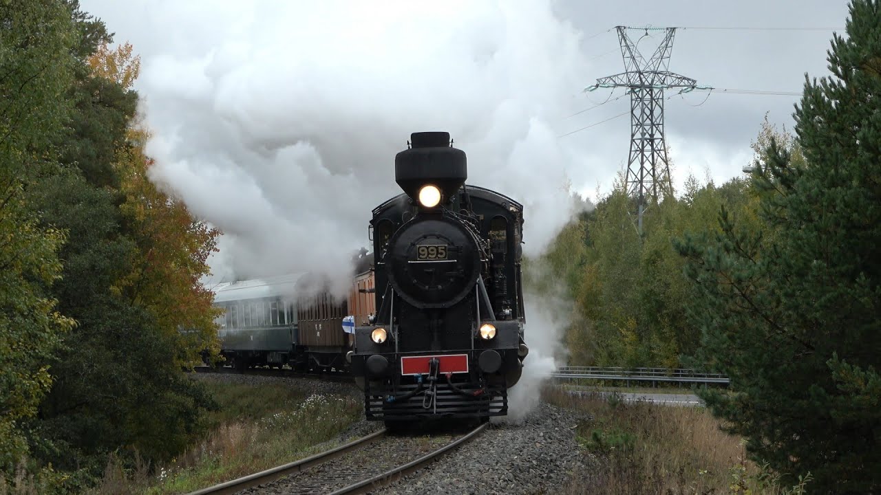 4K| Museum Train / Museojuna Hv3+Tv1 Valkeakoskella