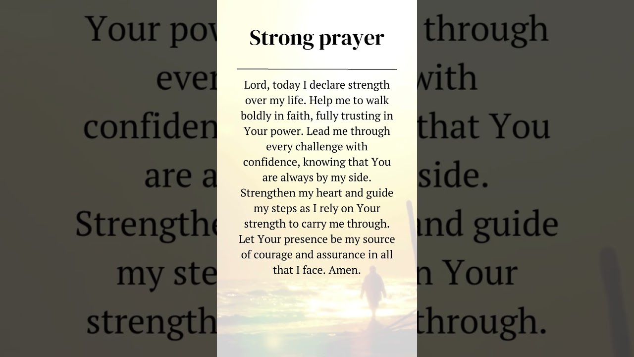 #strongprayer