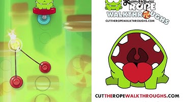 Sticky Steps 3-20 | Cut The Rope Experiments Walkthrough Level 3-20