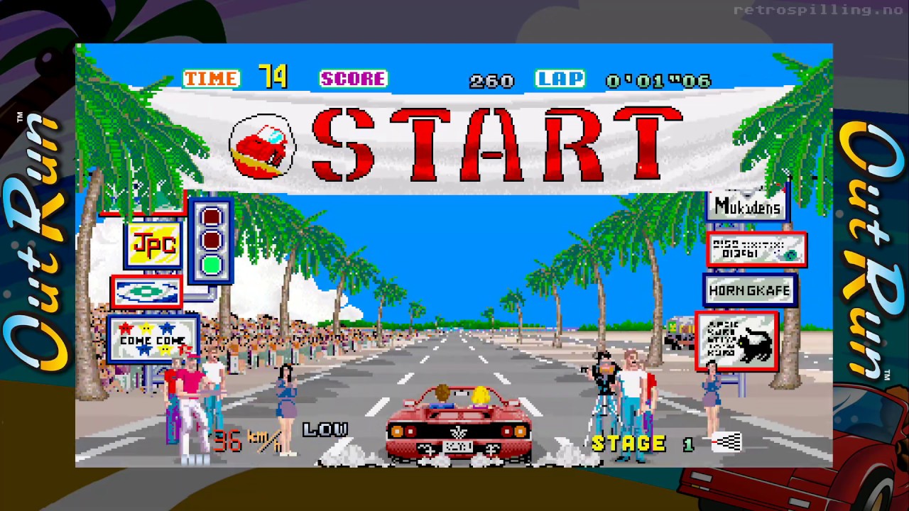 Sommer i OutRun (arcade, 1986)