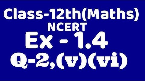 Class 12 Ex1.4 Q2 (v)(vi) maths chap1,ncert Binary operation, commutative, associative,VKS Maths XII