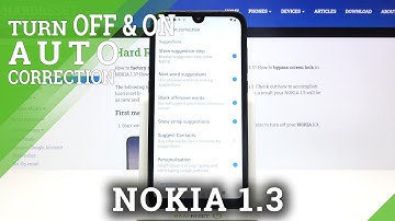 How to Enter Text Correction Options in NOKIA 1.3 – Find Text Correction Options