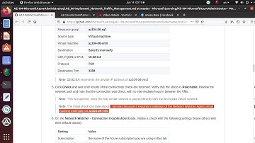 AZ104 Lab 06 Implement Traffic Management Task 3: Test transitivity of virtual network peering