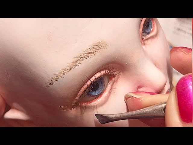 球体関節人形 制作動画】メイク工程をほとんど撮ってみたよ【Doll