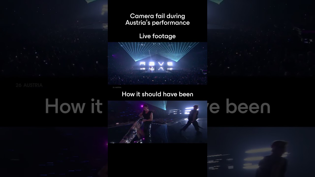 Camera fail during Kaleens performance for Austria! 