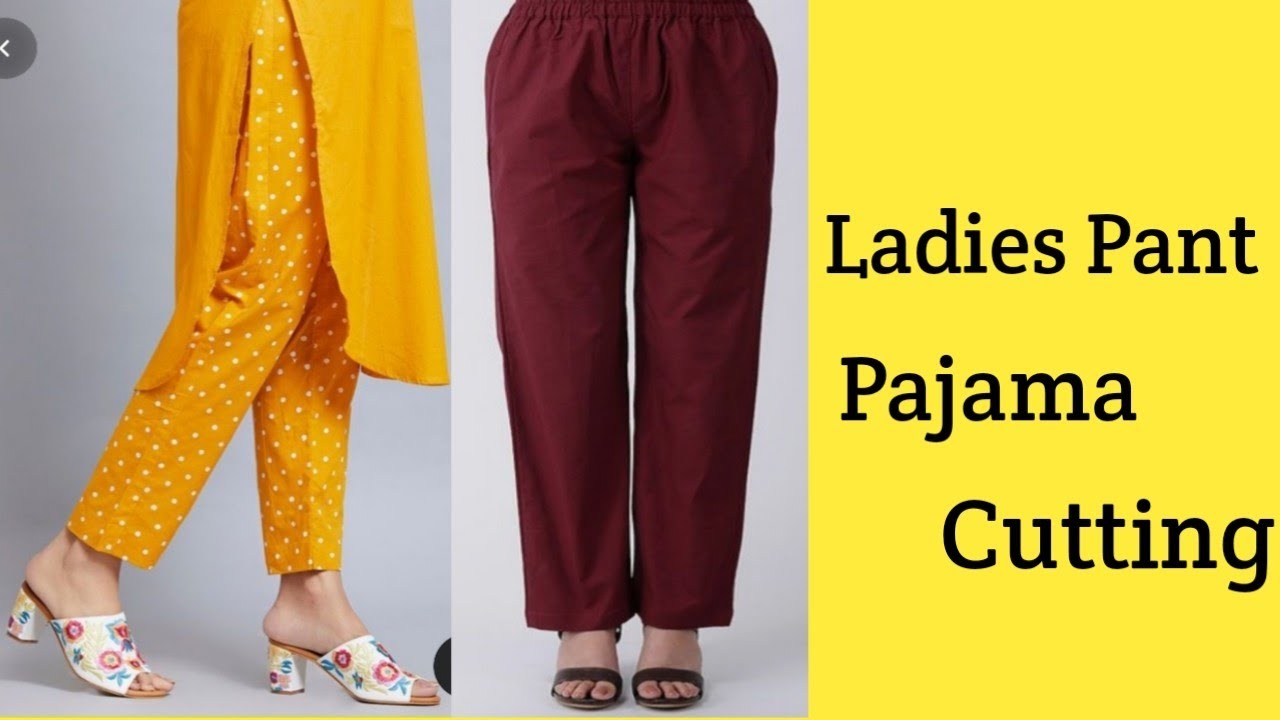 Ladies Pant Cutting and stitching /Ladies Pajama / Beginners Special ...